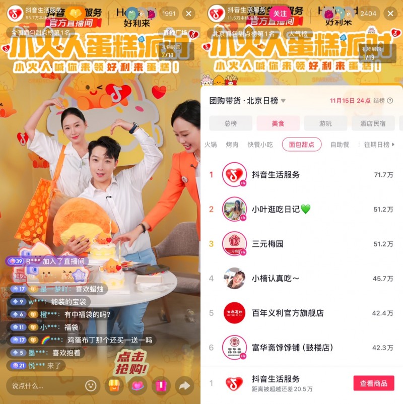 好利來(lái)X小火人IP聯(lián)名蛋糕抖音團(tuán)購(gòu)7天銷(xiāo)售超600萬(wàn)元,解鎖IP營(yíng)銷(xiāo)新路徑