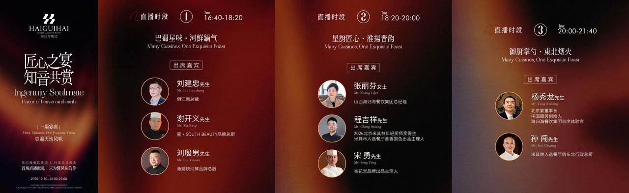 海歸海餐飲集團攜旗下13個品牌齊聚抖音直播間，探索“精致餐飲”內(nèi)容經(jīng)營